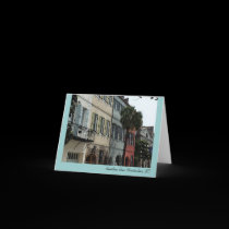 Rainbow Row Note Card cards