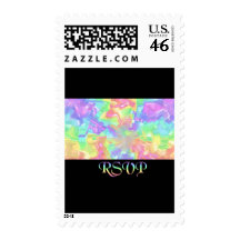 Rainbow RSVP Stamp