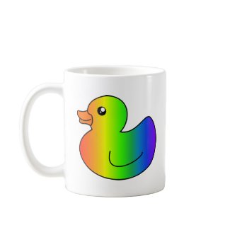 Rainbow Rubber Duck mug