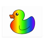 Rainbow Rubber Duck postcards