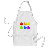Rainbow Rubber Ducks Apron