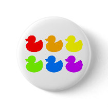 Rainbow Rubber Ducks Pins