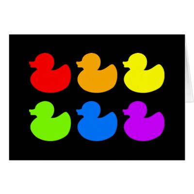 Neon Rubber Ducks