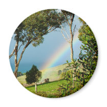 Rainbow Rural Serenity Refrigerator Magnets