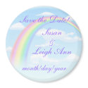 Rainbow Save the Date! magnets