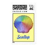 Rainbow Scallop Shell, Scallop Stamps