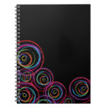 Rainbow Scribble Circles Note Books