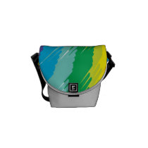 Rainbow Scribbles Courier Bag