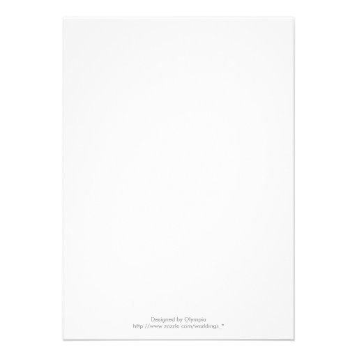 Rainbow scroll leaf wedding rehearsal dinner card