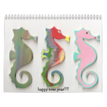 RAINBOW SEAHORSES, happy new year!!!!! calendars by stormy99 RAINBOW SEAHORSES, happy new year!!!!! calendars