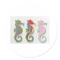 RAINBOW SEAHORSES stickers