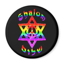Rainbow Shalom Magnets