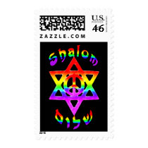 Rainbow Shalom Stamps