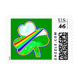 Rainbow Shamrock Stamps