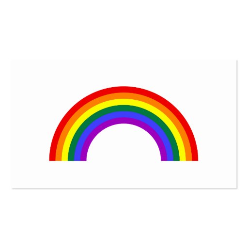 Rainbow Shape Business Cards