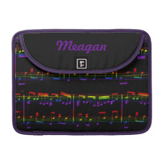 Rainbow Sheet Music MacBook Sleeve MacBook Pro Sleeves