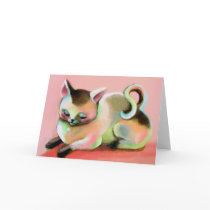 Rainbow Sherbert Kitty Kat cards