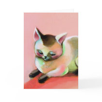 Rainbow Sherbert Kitty Kat cards