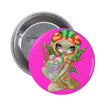 "Rainbow Sherbet Fairy" Button