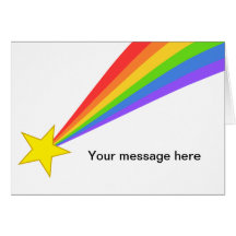 Rainbow Shooting Star Greeting Cards