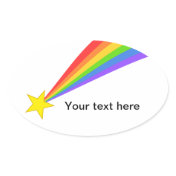 Rainbow Shooting Star Stickers