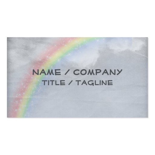 Rainbow Skies Business Card (front side)