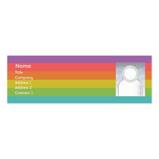 Rainbow - Skinny Business Card Templates