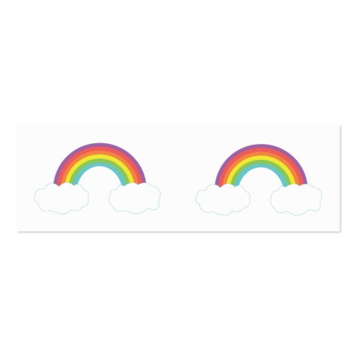 Rainbow - Skinny Business Card Templates (back side)