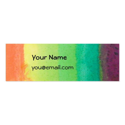 Rainbow Skinny Card Business Card (front side)