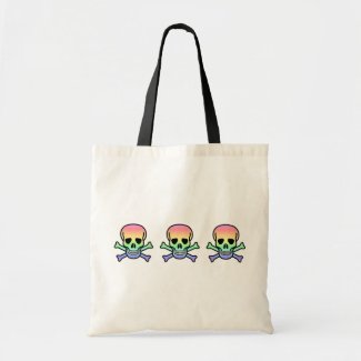 Rainbow Skull bag