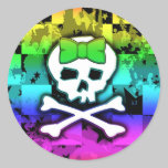 Rainbow Skull Stickers stickers