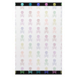 Rainbow Skulls stationery