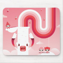 Rainbow sky mousepads