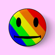 Rainbow Smiley Button buttons