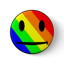 Rainbow Smiley Button