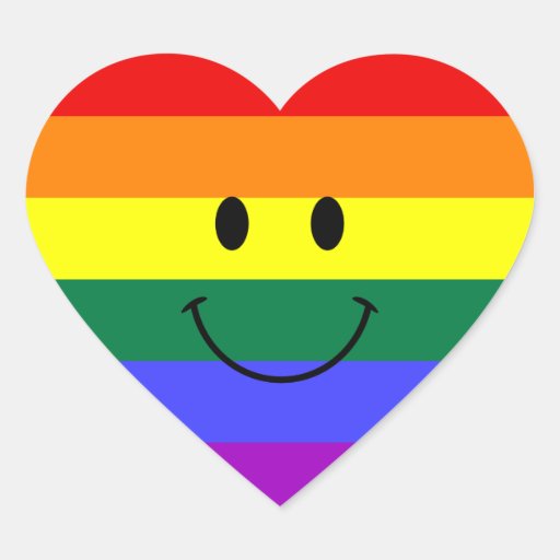 Rainbow Smiley Face Sticker | Zazzle