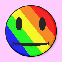 Rainbow Smiley Magnet magnets