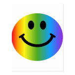 Rainbow Smiley Postcards