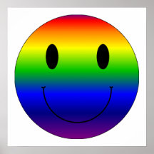 Rainbow Smiley Posters