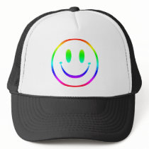hardstyle, hardcore, trance, techno, old, skool, house, jumpstyle, gabba, gabber, hard, dance, dancer, music, club, clubbing, wear, clothing, merchandise, party, rave, raver, fantazia, qlimax, q-dance, masters, drugs, deejay, neon, smiley, pub, bar, t-shirt, tee-shirt, gas, mask, dubstep, Trucker Hat with custom graphic design