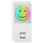 Rainbow smiley, your text customized rack card
