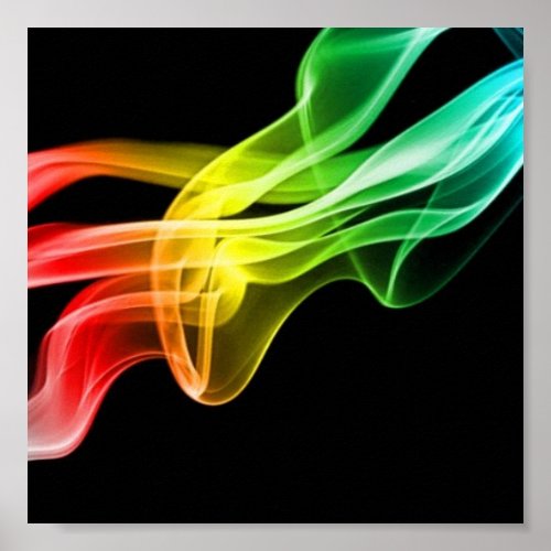 rainbow smoke print