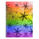 Rainbow Snowflake Notebooks