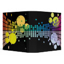 rainbow sound waves abstract notebook binders