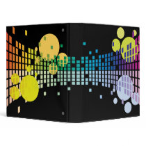 rainbow sound waves abstract notebook binders by dooni_notebooks rainbow sound waves abstract notebook binders