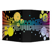 rainbow sound waves abstract notebook binders by dooni_notebooks rainbow sound waves abstract notebook binders