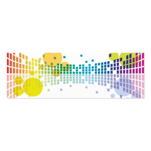 rainbow sound waves II abstract Business Card