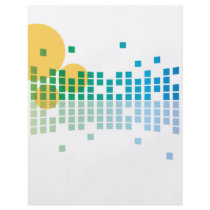 rainbow sound waves II abstract Flyer Design