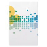 rainbow sound waves II abstract Stationery