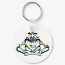 Rainbow Sparkles of a Tiara keychain by LadyDenise Rainbow Sparkles of a Tiara keychain